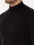 Erkek Siyah Slim Fit Pamuk Karışımlı Yarım Balıkçı Yaka Basic Triko Kazak 50318619-VR046 7