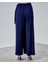 Kadın Lastikli Yüksek Belden Bağlamalı Geniş Paça Pantolon 3