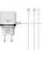 C33 Hızlı Şarj Cihazı 3in1 (Dahili Micro USB KABLOLU)-(5796) - MR000K-1FTOI6 1