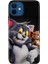 iPhone 12 Kılıf Desenli Baskılı Tpu Rubber Kapak Jerry And-Tom 1