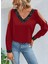 Kadın Uzun Kollu V Yakalı Omuzlardan Açık Sandy Bluz 1