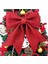 Büyük Fiyonk Kurdele 24X20 cm Parlak Simli Yılbaşı Temalı Kırmızı 2