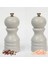 Beyaz Ahşap Tuz ve Karabiber El Değirmeni Öğütücü Grinder 2 Adet 12 cm 1