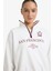 Relax Fit Polo Yaka Baskılı Kalın Sweatshirt Kumaşı SWEATSHIRT G7048AX25WN 4