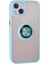 Iphone 15 Kılıf Montreal Yüzüklü Silikon Kapak - Buz Mavi 3