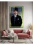 Sarı Çerçeve Görünümlü Atatürk Cam Tablo 4