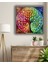 Rengarenk Hayat Ağacı Kare Cam Tablo 4
