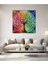 Rengarenk Hayat Ağacı Kare Cam Tablo 5