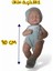 Peluş Battaniyeli Kıyafetli %100 Silikon Gerçek Yüzlü 30 cm Bebek Peluş Kıyafetli Gerçek Bebek 4