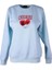 Cheryy Baskılı Açık Mavi Kadın Sweatshirt 26KL71S95004 1