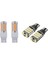 2x 7443 T20 LED Ampuller Amber Sarı 900 Lümenler Dönüş Sinyalleri Işık ve 2pcs T15 W16W LED Yedekleme Ampul 920 921 912 (Yurt Dışından) 1