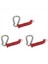 3x Römork Yay Halat Güvenlik Tokası Zip 4 Ayak Ayrılık Kablosu 80-01-2140 (Kırmızı) (Yurt Dışından) 4