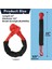 2pcs Kırmızı 1/2inch x 22 Inç Yumuşak Kanca ve Döngü Halat Sentetik Çekiş Kurtarma Kayışı 43000LBS Kırılma Gücü (Yurt Dışından) 3