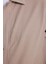 Erkek Relax Fit Rahat Kesim %100 Pamuk Çift Cepli Fermuarlı Bej Mont Gömlek 7