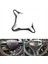 Honda Civic Direksiyon Simidi Kapağı Trim Abs Karbon Fiber Direksiyon Çark Çerçevesi Çıkartmaları Çerçeve Soldan Sürüş (Yurt Dışından) 2
