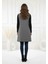 Kadın Oversize Şal Yaka Kaşe Dokuma Dikişli Panço Yelek 4