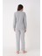 Gri Patlı Pijama Takımı 2