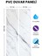 2'li Mermer Desenli Mutfak Duvar Kaplama Pvc Panel 61X244 cm 1