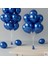 Metalik Mavi Balon 25 Adet 11" 28CM Parti ve Doğum Günü Balonu 3