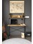 Parla Üstten Raflı Dekoratif Çalışma Masası 50X90 cm 3