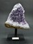 Brezilya Ametist Doğaltaş Siyah Demir Stantlı 1