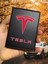 Tesla Desenli Ruhsat Kabı Logolu Oto Ruhsat Kılıfı Vinleks Deri Dikişli Araç Ruhsat Koruyucu 1