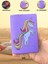 Tüm Ülke Pasaportlarına Uyumlu Unicorn Mor Vinleks Pasaport Kılıfı Kabı 6