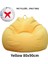 Dolgu Keten Bezi Olmadan Tembel Kanepe Kapağı Katı Salon Fasulye Torbası Kanepe Kapakları Pouf Couch Tatami Oturma Odası Fasulye Yeni Renkler: Sarı 80X90CM (Yurt Dışından) 1