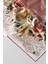 Twill Çiçek Desenli Taba Renkli 90X90 Eşarp (Ipek Içermez) Kenar Dikiş Şekli El Dikişli 1