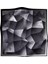 %100 Twill Ipek Geometrik Desenli Siyah - Krem Renkli 90X90 Eşarp Dikim Şekli : El Dikişi 2