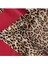 %100 Twill Ipek Leopar Desenli Kırmızı Renkli 90X90 Eşarp Dikim Şekli : El Dikişi 3