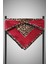 %100 Twill Ipek Leopar Desenli Kırmızı Renkli 90X90 Eşarp Dikim Şekli : El Dikişi 6