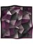%100 Twill Ipek Geometrik Desenli Gri - Gül Kurusu Renkli 90X90 Eşarp Dikim Şekli : El Dikişi 2