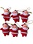 6lı Noel Baba Figürü Yılbaşı Ağacı Süsü 5 cm 2