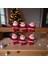 6lı Noel Baba Figürü Yılbaşı Ağacı Süsü 5 cm 3