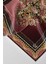 Twill Barok Desenli Gül Kurusu Renkli 90X90 Eşarp (Ipek Içermez) Dikim Şekli : El Dikişi 3