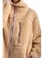 Crop Peluş Fermuarlı Ceket - C603 5