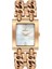 D1132.420 Kadın Kol Saati | 36 mm Rose Gold Zincir Form Çelik Kordon, Kare Kasa, Sedef Kadran 1