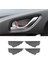 Mazda 3 Axela 2017 2018 Aksesuarları Için Yumuşak Karbon Fiber Iç Kapı Koyu Kase Panel Kapak Döşeme (Yurt Dışından) 5
