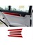 Mercedes-Benz C-Sınıfı W204 2007-2013 Için Kırmızı Karbon Fiber Iç Kapı Paneli Kapağı Kaplama (Yurt Dışından) 5