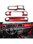 Jl Center Konsol Paneli Gösterge Tablosu Kapak Jeep Wrangler Jl 2018-2021/ Gladiator Jt 2020 Aksesuarları (Kırmızı) (Yurt Dışından) 3