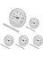 63MM Boru Klipsli Termometre Sıcaklık Yuvarlak Plaka Göstergesi Yaylı Aralık 0-120 ℃ Alüminyum Kılıf 5 Pcs Set (Yurt Dışından) 2