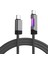 Infinix Gt Serisi Uyumlu 45W Type C Hızlı Şarj Kablosu Veri Kablosu Rgb LED USB C Kablo Type-C To Type-C 100CM 1