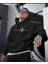Unisex Oversize Kapüşonlu Sweatshirt Kalp Ritmi Desenli 1