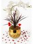 Golden Love Orchidea – Altın Saksıda Özel Orkide Tasarımı 1