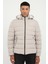 Taş Slim Fit Şişme Kapüşonlu Erkek Mont 1