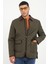 Haki Erkek Slim Fit Şişme Klasik Yaka Mont 3