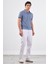 Lacivert Erkek Ekstra Slim Fit Desenli Casual Polo Yaka T-shirt - 94382 9
