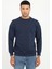 Lacivert Bisiklet Yaka Regular Fit Erkek Sweatshirt 6