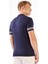 Lacivert Polo Düğmeli Fitilli Kısa Kollu Slim Fit Erkek Triko 6